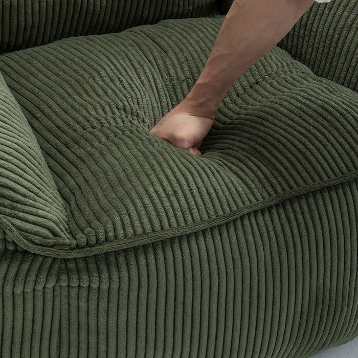 Comfy Bean Bag Chair With Filler, Fluffy And Cozy Seating