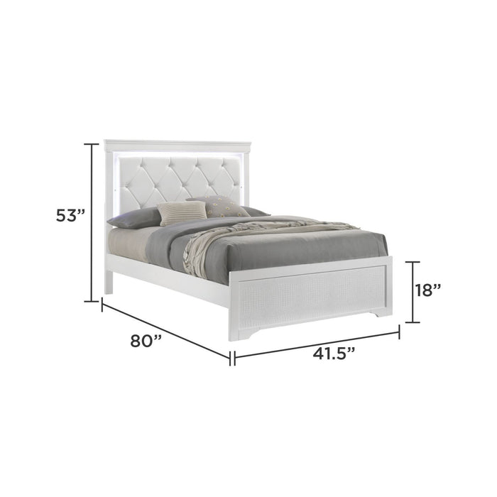 Blaze - Modern Bed With LED Headboard