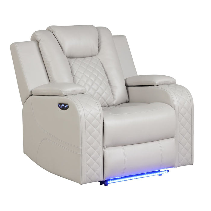 Benz - LED & Power Recliner Chair With Adjustable Headrest
