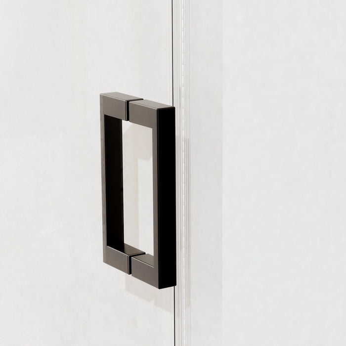 Frameless Single Sliding Shower Door, Sgcc Tempered Glass, Reversible