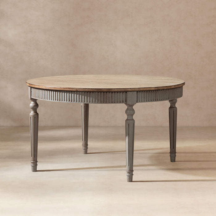 Colette - Round Dining Table - Blue / Gray