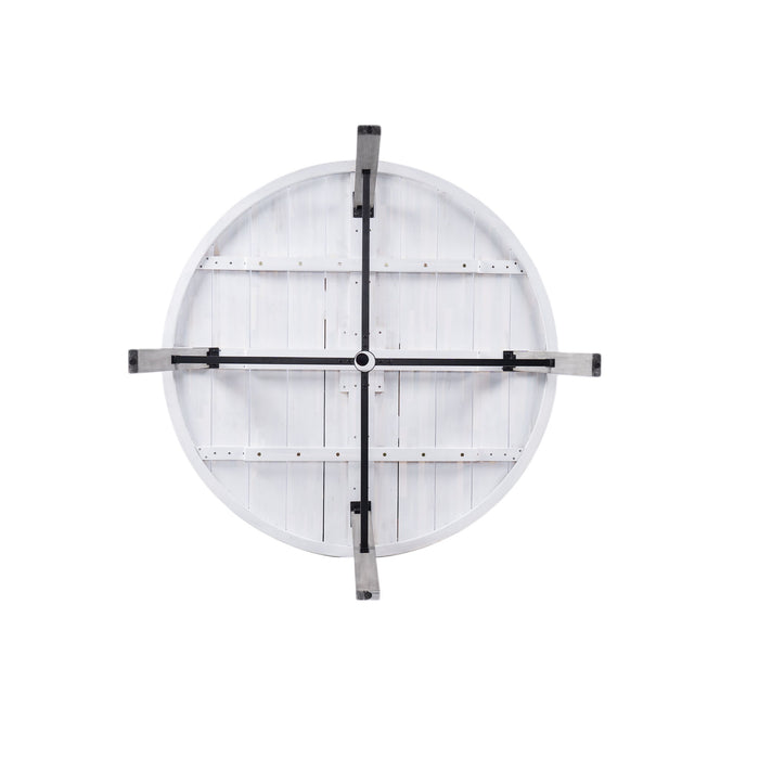 Outdoor Wooden Dinning Set With An Umbrella Hole And Removable Cushions For Patio