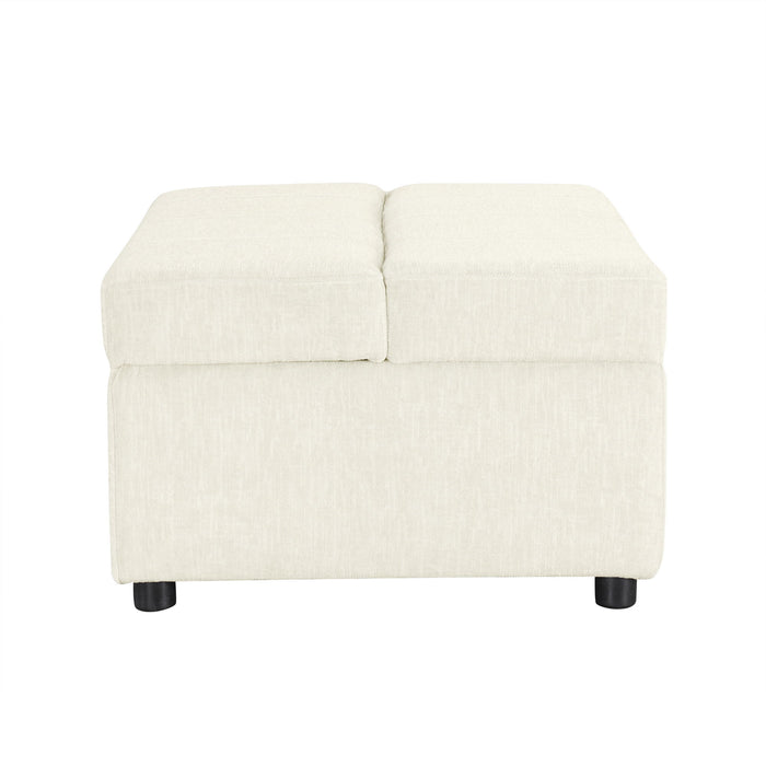 Twin Size Folding Ottoman Sleeper Bed With Mattress Convertible Guest Bed