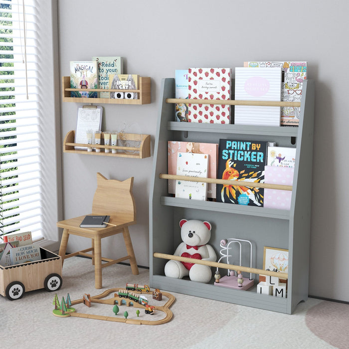 3 Tier Book Shelf, Compact Storage For Bedrooms