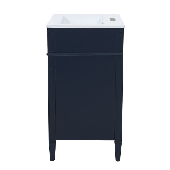 Bathroom Vanity With Top Sink, Storage Cabinet With 2 Drawers And Tip-Out Drawer