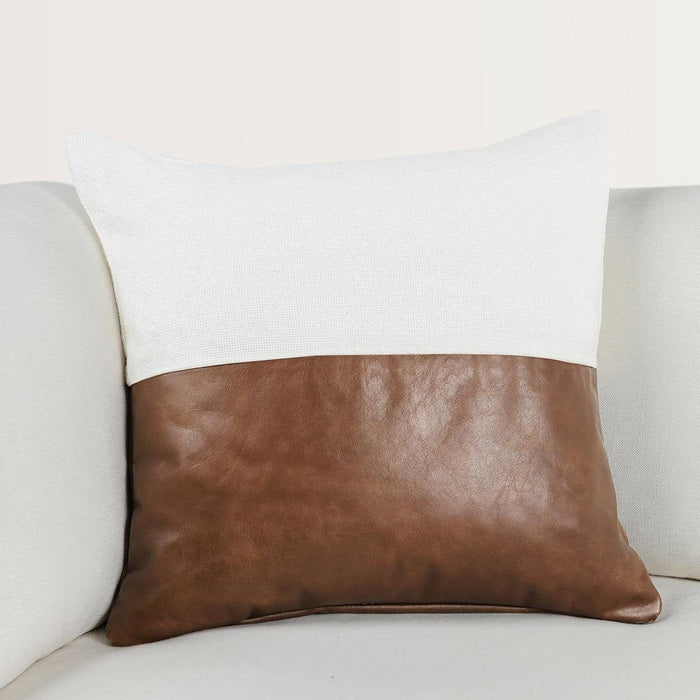 Canyon - 20" x 20" Pillow - Ivory / Kona Brown