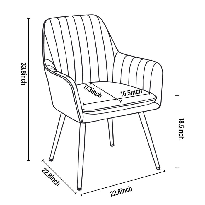 Modern Mid Back Dining Chairs