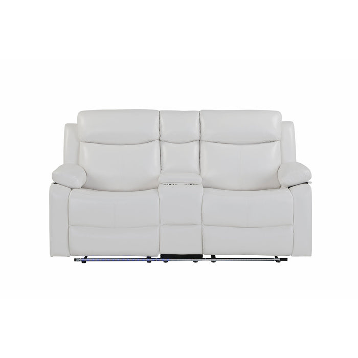 Blanche - Reclining Set With LED Lights With Pillow Top Arms