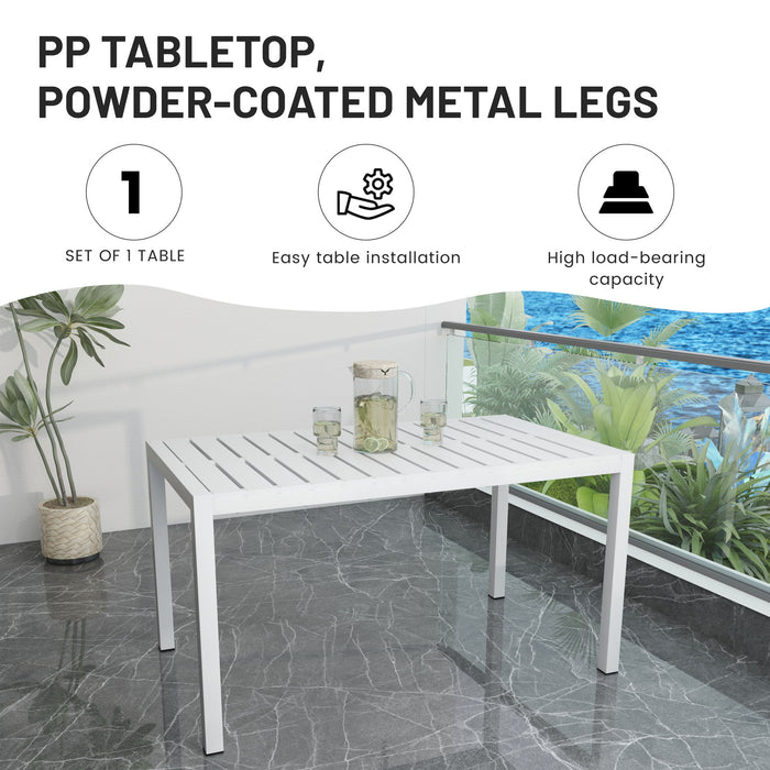 4 Piece Set Of Modern Striped Color- Blocking Single Chairs With Long Table