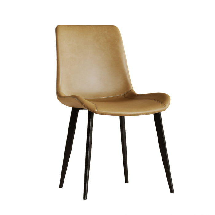 Dining Chairs With Carbon Steel Legs (Set of 4) - Brown