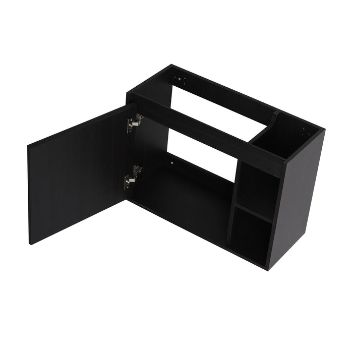 Wall Mounted Bathroom Vanity With Sink, Soft Close Door