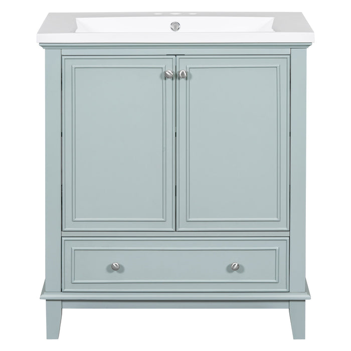 Modern Bathroom Vanity With Sink Combo, Multi Functional Cabinet With Doors And Drawer