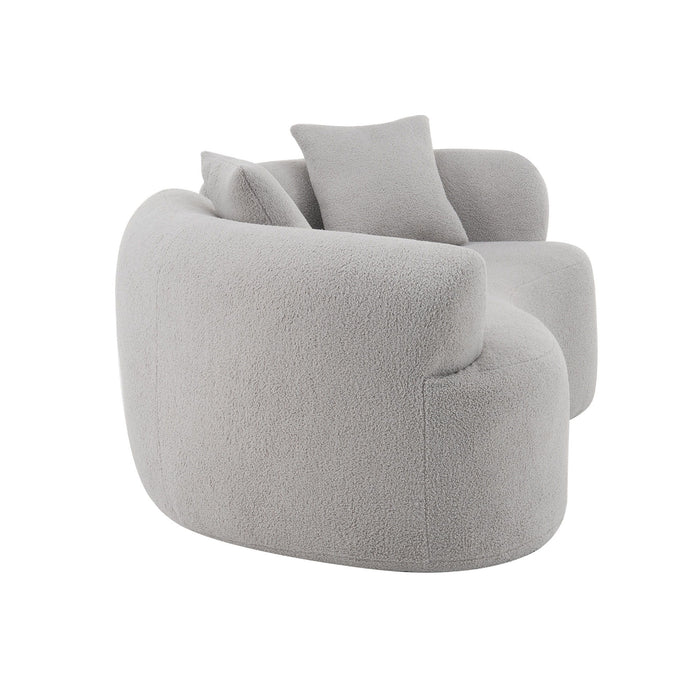 Modern Curved Loveseat