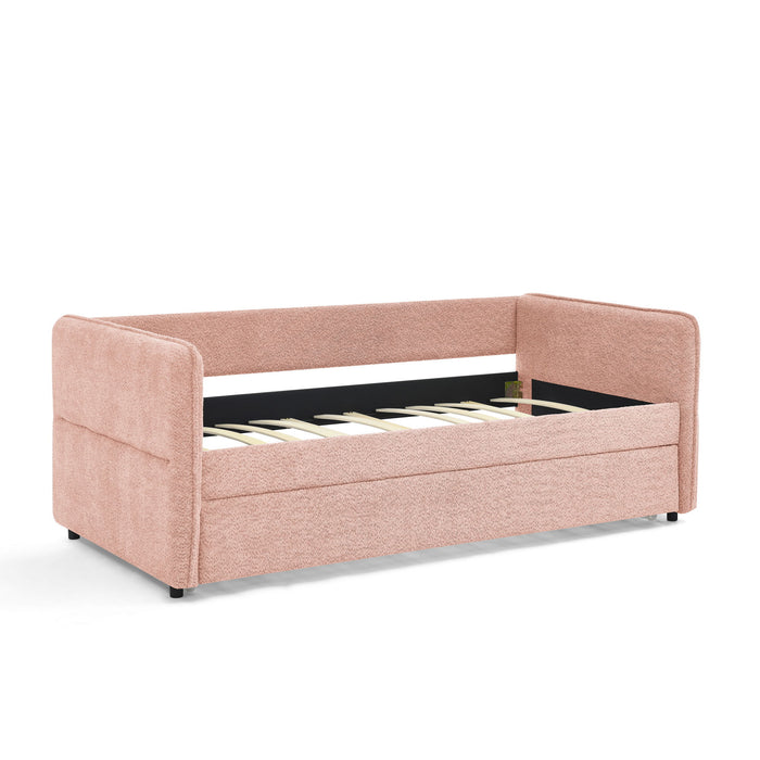 Upholstered Daybed With Pop Up Trundle