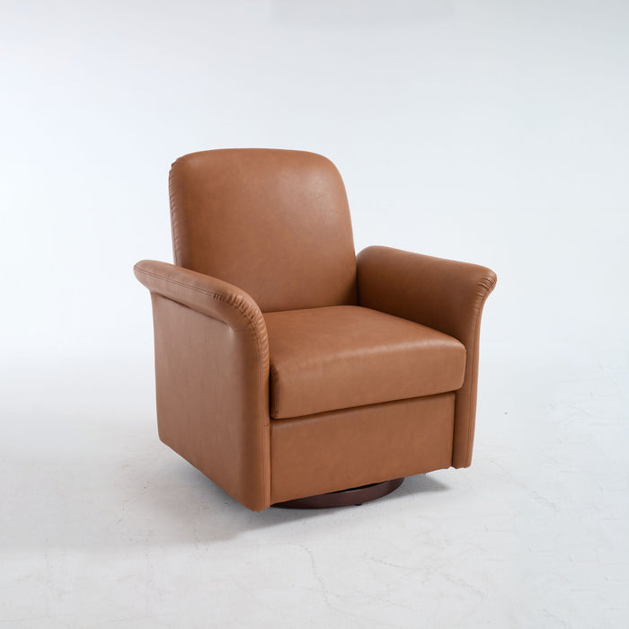 Modern Swivel Barrel Accent Chair With Base