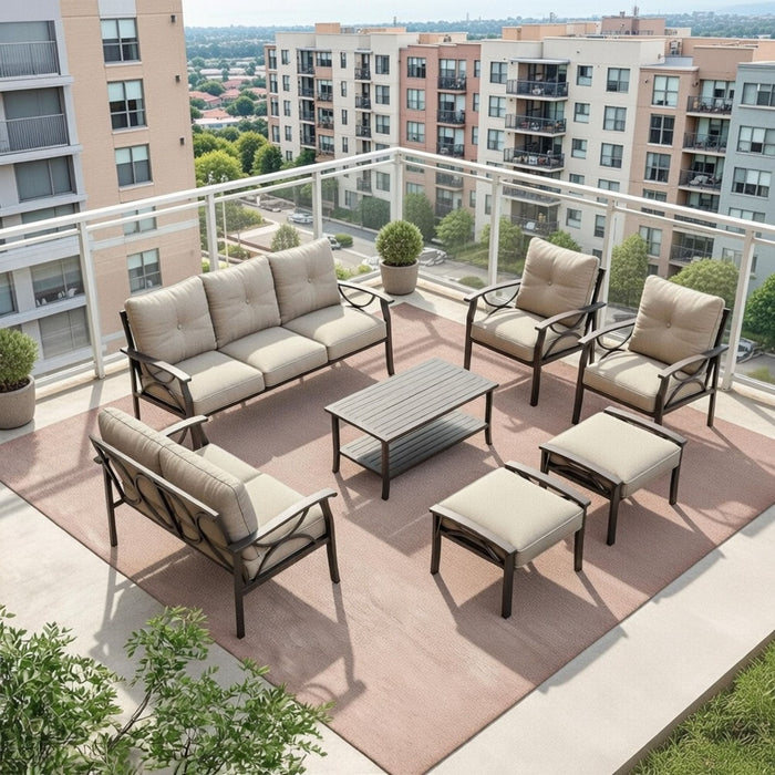 Patio Furniture Set & Coffee Table For Backyard