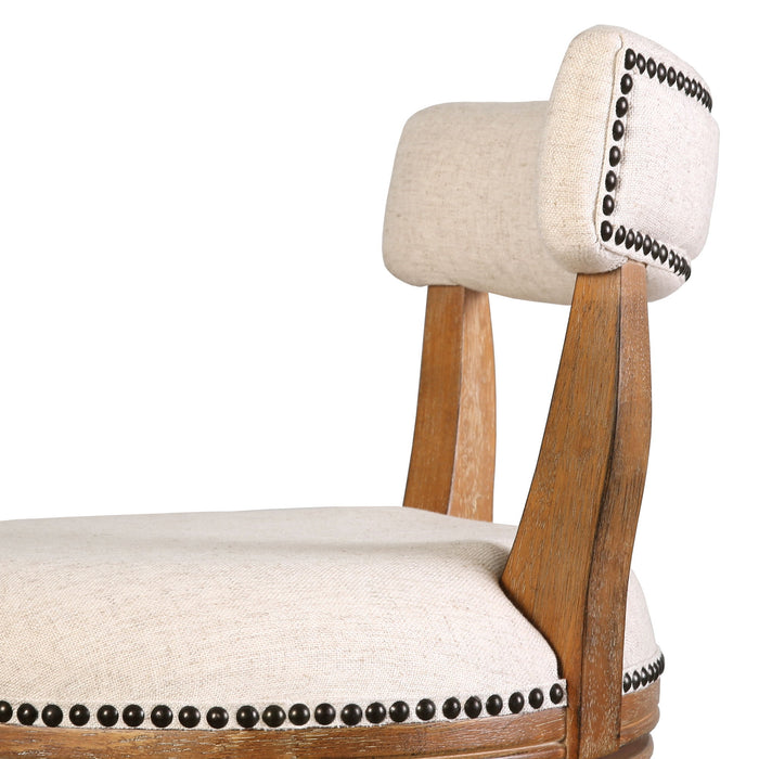 Stool & Upholstered Seat And Back