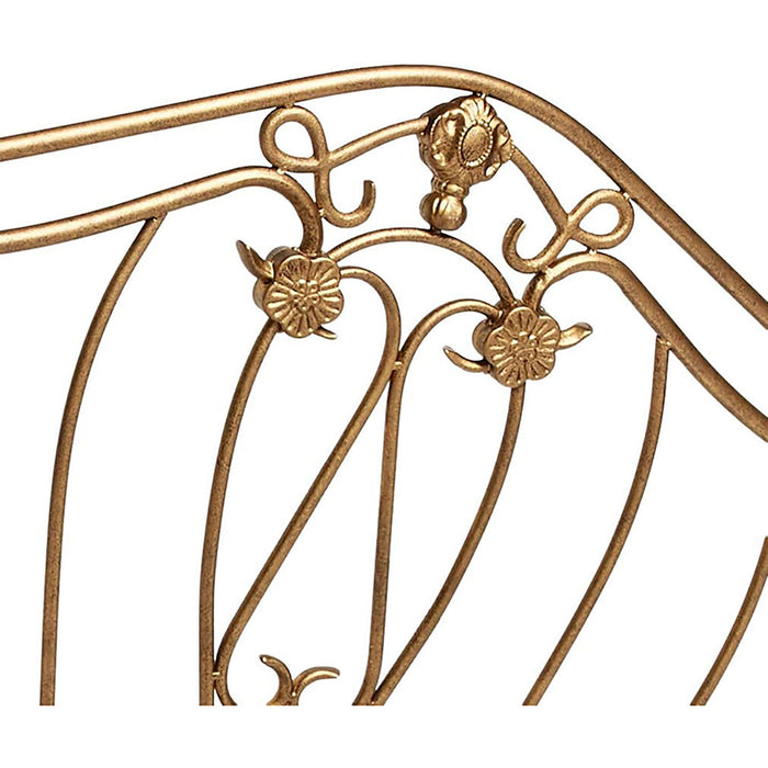 Queen Bed Headboard And Footboard - Gold