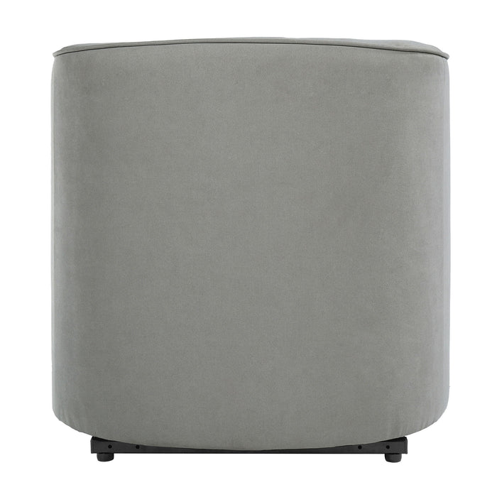 Power Lift Recliner Barrel Shape Reclining Chair With Footrest And Side Pocket