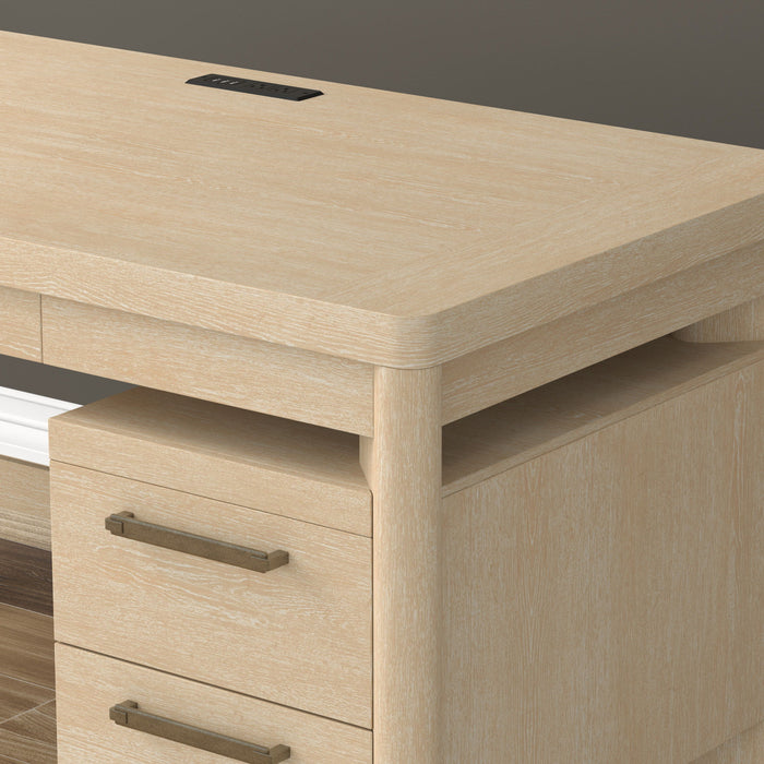 Desk With Contemporary Style - Tan