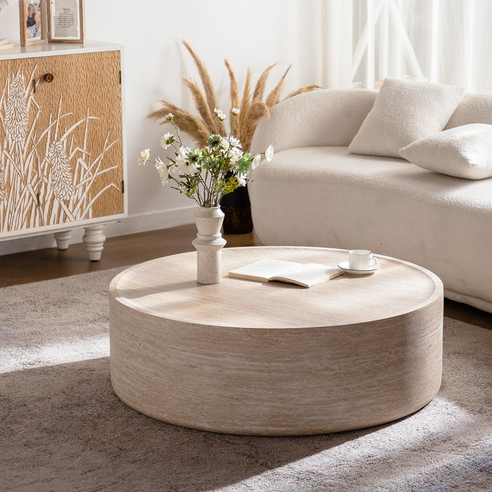 Round Coffee Table For Living Room - Amber
