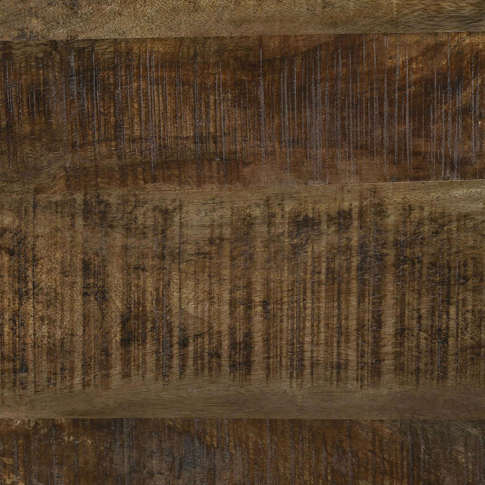 Drum Base Accent Table - Brown