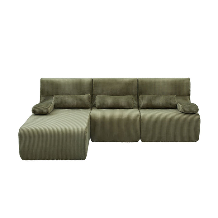 Oversized Sectional Sofa, Living Room Seating With Modular Design
