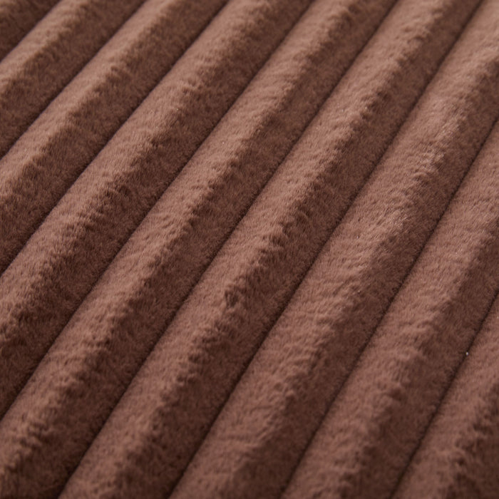 Upholstered Ottoman Coffee Table Foot Rest With Open Storage