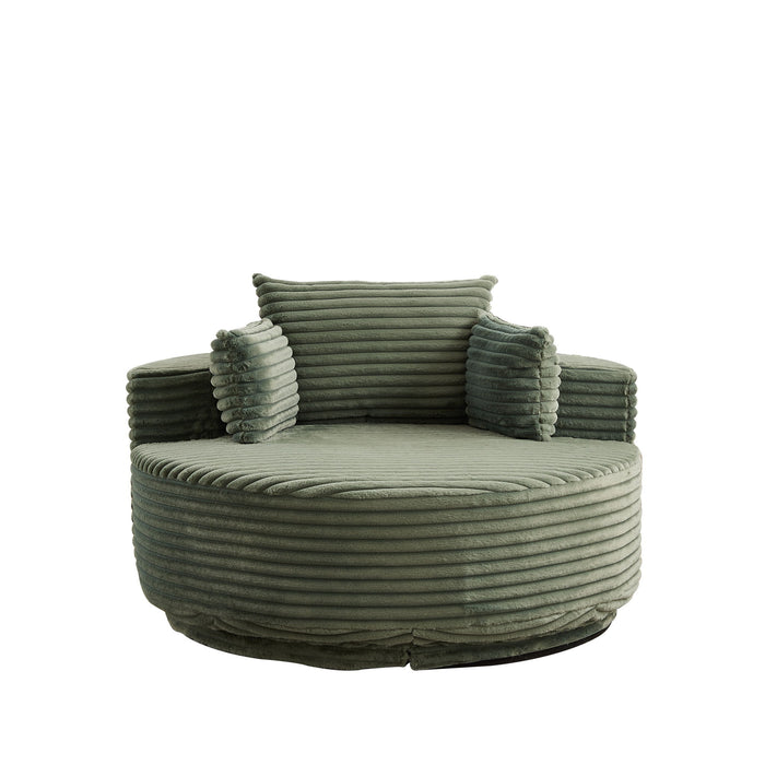 Swivel Chair With 360° Rotation For Living Room