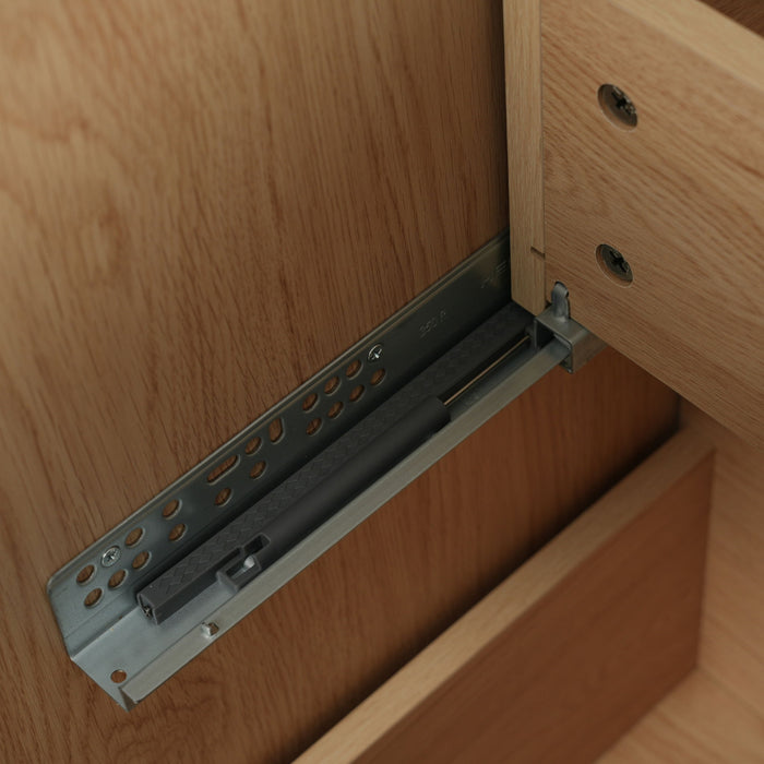 Bathroom Vanity With Ceramic Sink, Fluted Design