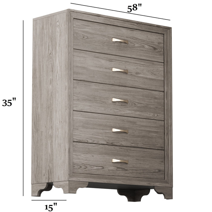 1 Piece Chest With Unique Legs - Natural