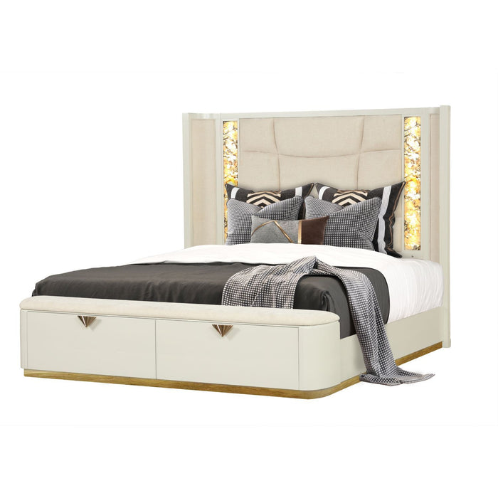 La Pierre - Bedroom Set With Upholstered LED Bed