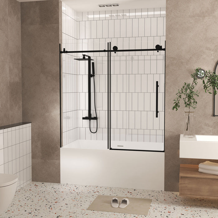 Frameless Shower Door With Handle