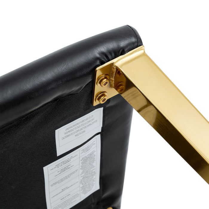 Elegant Upholstered Chairs With Metal Legs