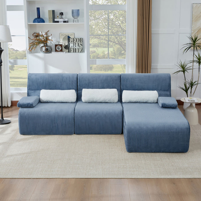Oversized Sectional Sofa, Living Room Seating With Modular Design