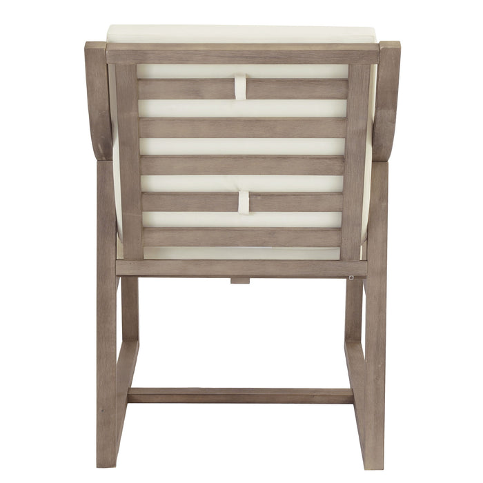 Outdoor Chair Set With Frame And Cushion For Patio - Brown