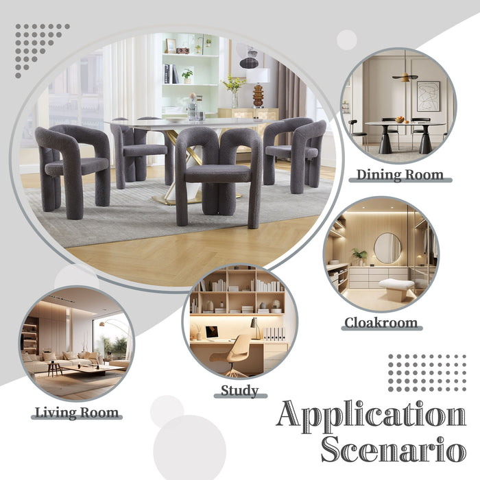 Coolmore Contemporary Designed Accent / Dining Chair With Armrests