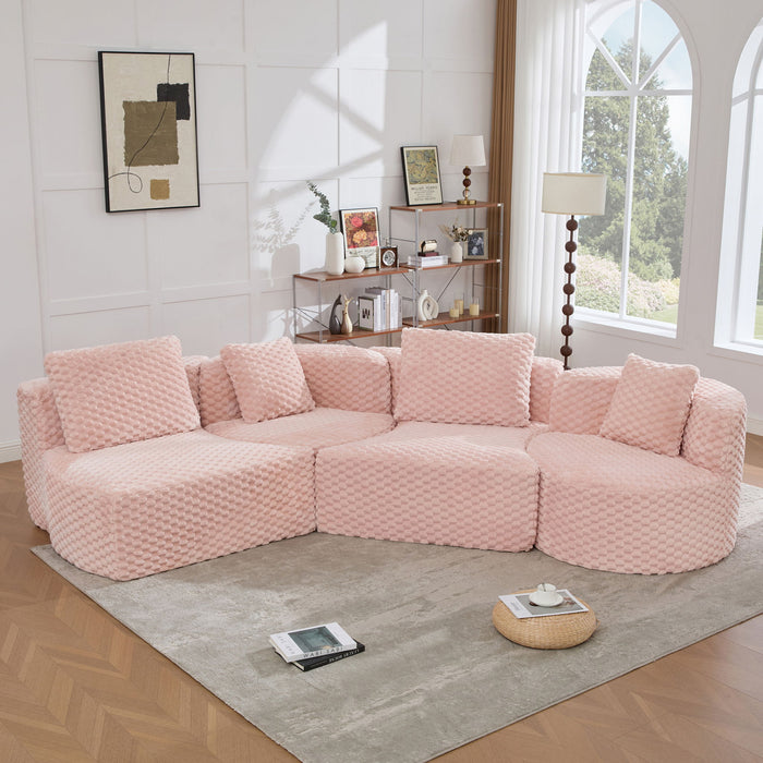 Modular Sectional Sofa With Free Combination Design