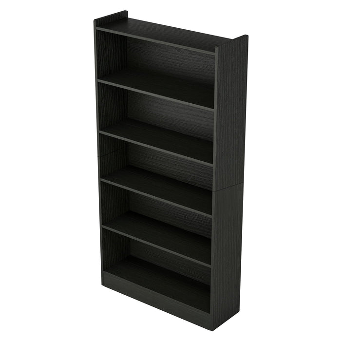 Library Bookshelf With Storage For Living Room