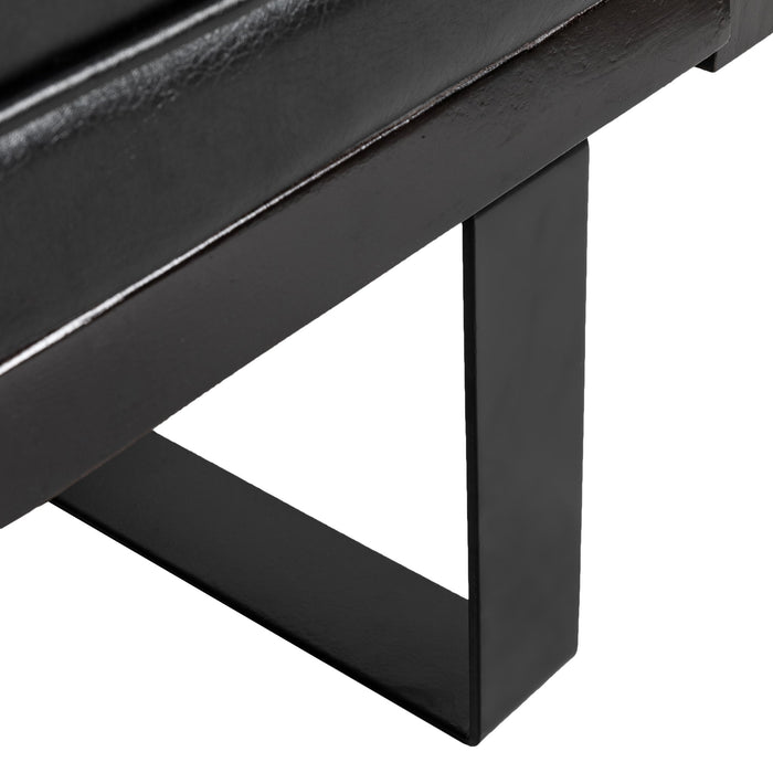 Contemporary Oversized Loveseat With Accent Pillow