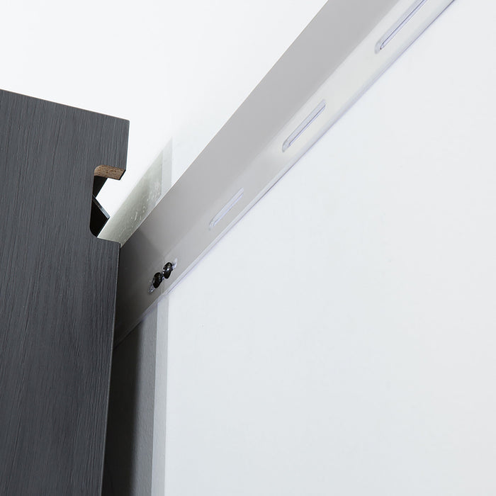 Nova Series - Wood Base Door Wall Mounted Garage Cabinet Soft Closing Water Resistant - Dark Gray