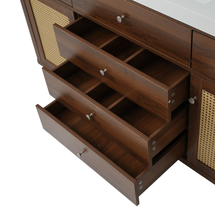 Bathroom Vanity With Sink, 5 Legs, Soft Close Drawers