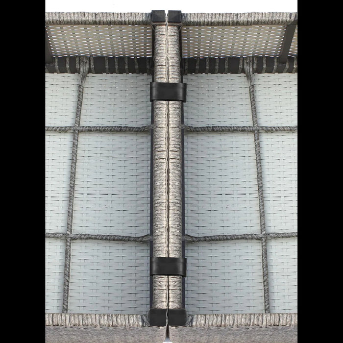 Comfortable Modern Patio Rattan Sectional Set With Cushions