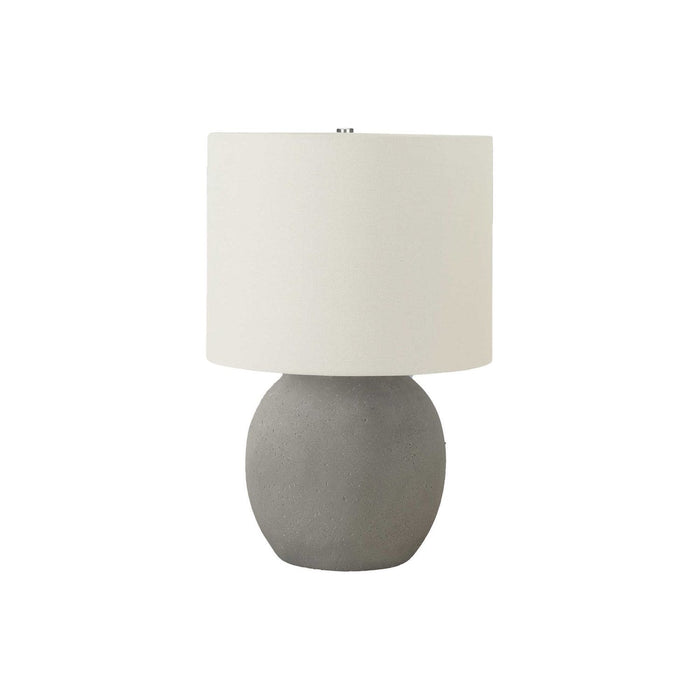 Lighting, Table Lamp, Concrete, Contemporary - Gray / Cream