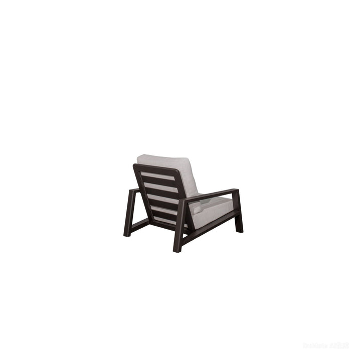 Verona - Seating Lounge Chair (Set of 2) - Dark Espresso / Gray / Off White