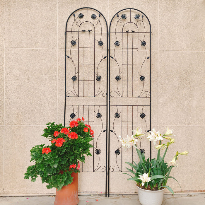 Metal Garden Trellis Rustproof Trellis For Climbing Plant Outdoor Flower Support