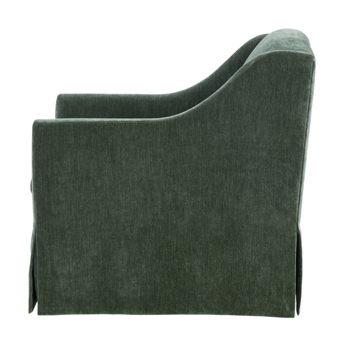 Luisa - Skirted Swivel Accent Chair