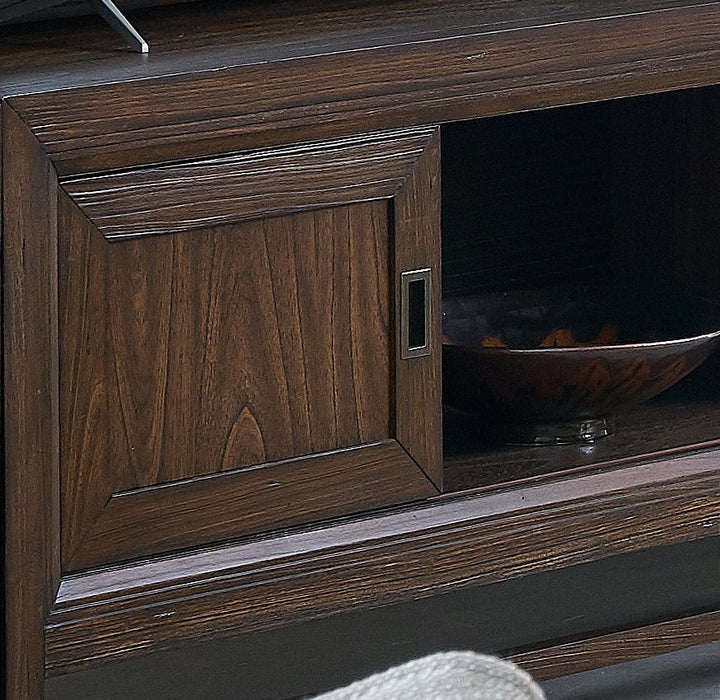 TV Stand Console, For TVs Up To 85", 2 Tone - Brown