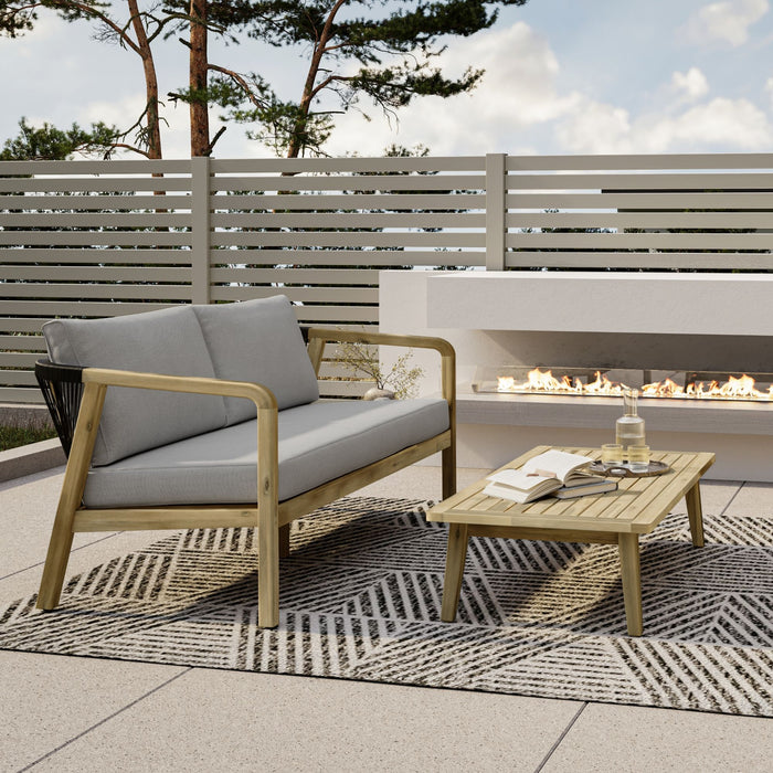 Palmetto - Outdoor Sofa - Stone Gray