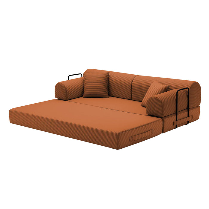 Convertible Sleeper Sofa Bed, Floor Lounge Couch For Living Room